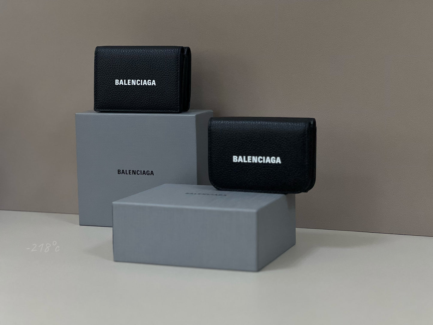 BALENCIAGA LOGO-PRINT MINI WALLET三折短夾