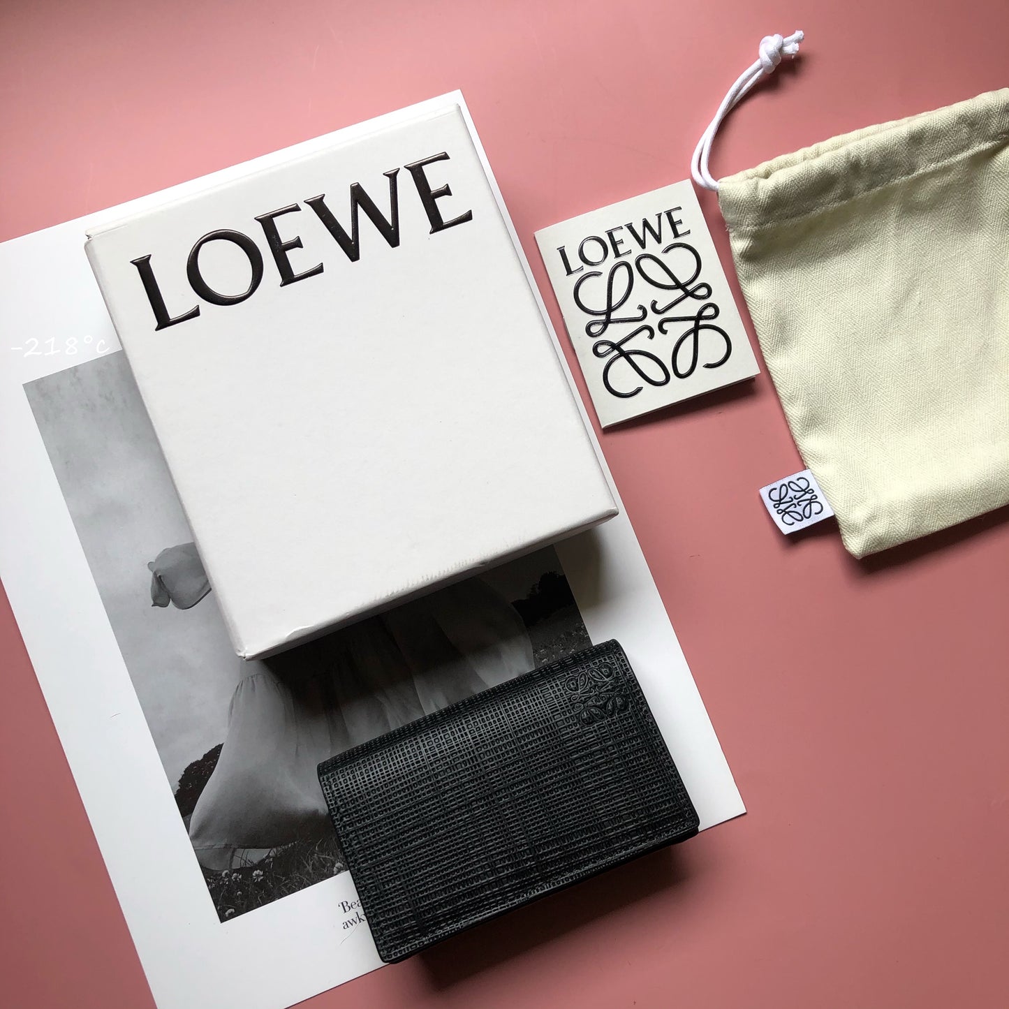 LOEWE小牛皮卡包